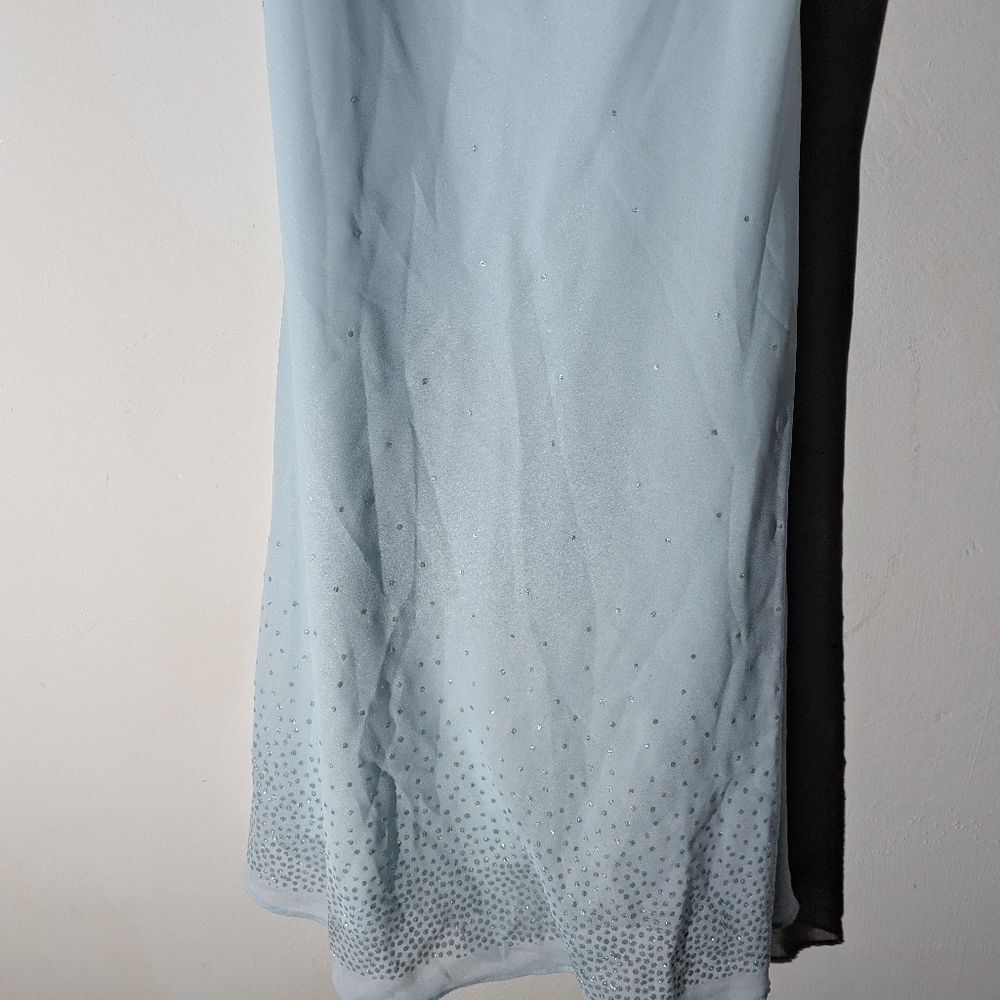 Vintage Deadstock Dollar Y2K/90s Slinky Drape Neck Midi Slip Dress - Picture 4 of 9